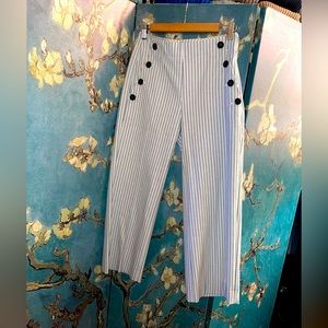 Banana Republic cropped wide leg sailor pant size 0